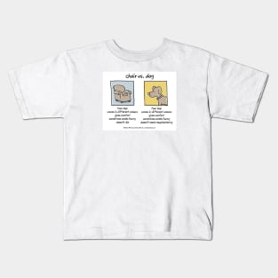 Chair vs Dog Kids T-Shirt